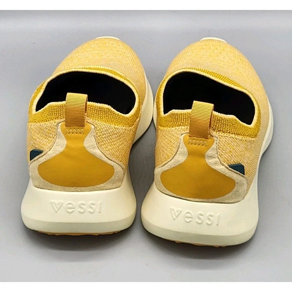 Vessi Everyday Move Slip On Knit Shoes Sneaker Mustard Yellow Sz W8 - Picture 4 of 6
